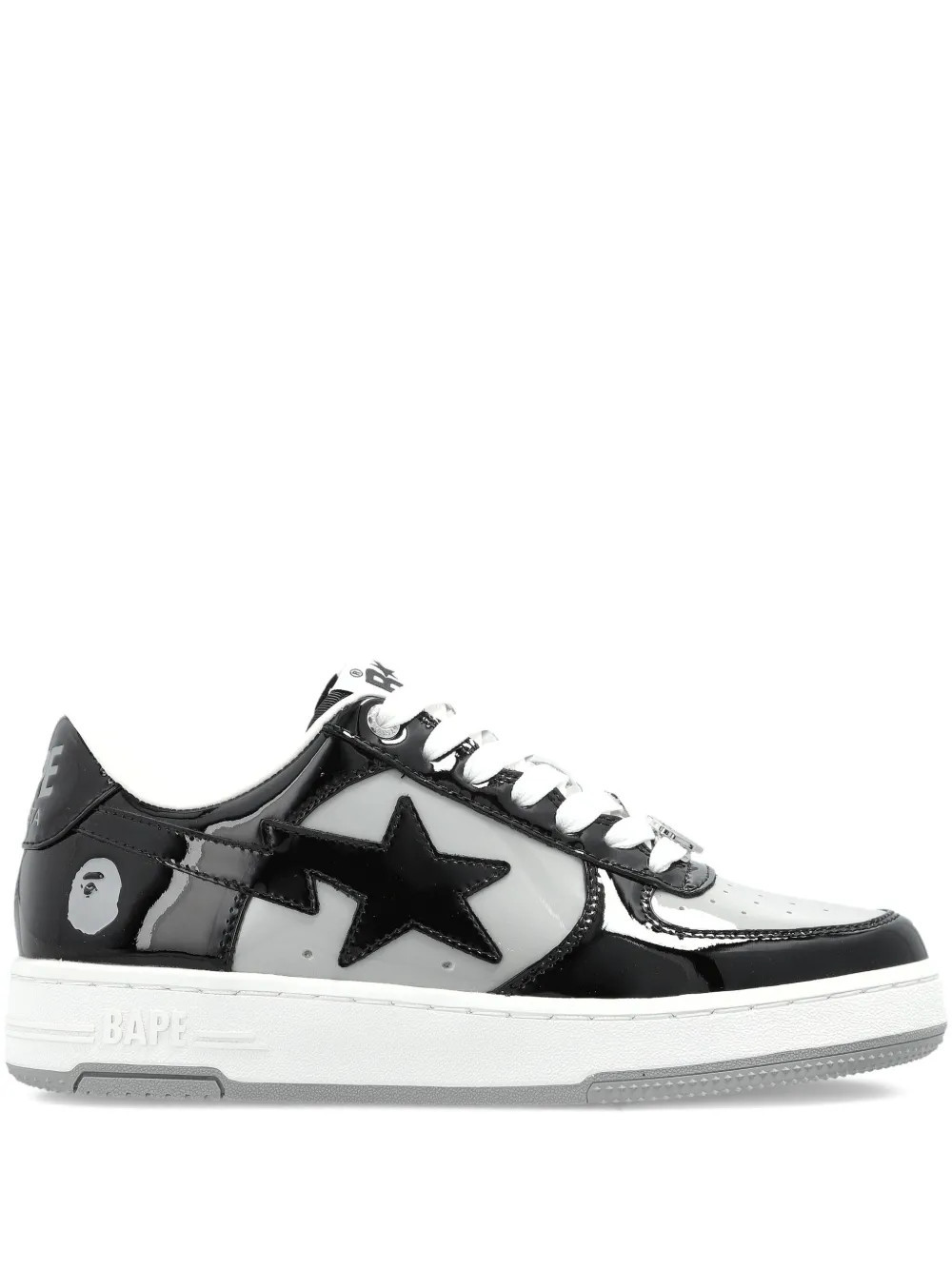 A BATHING APE® Bape Sta panelled sneakers - Black | Farfetch Global