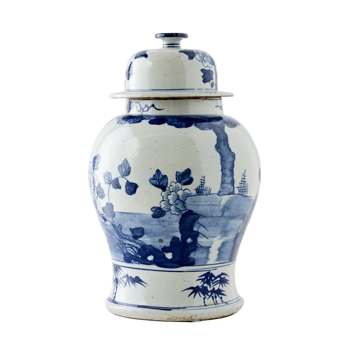 Blue Landscape Ginger Jar I | Caitlin Wilson Design