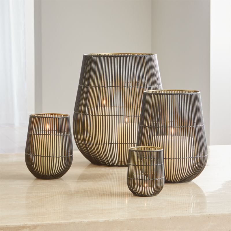 Kent Wire Candle Holders | Crate and Barrel | Crate & Barrel
