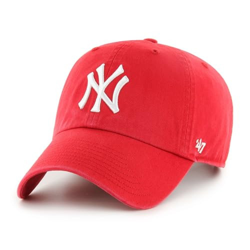 MLB New York Yankees Men's '47 Brand Clean Up Cap, Red, One-Size | Amazon (US)