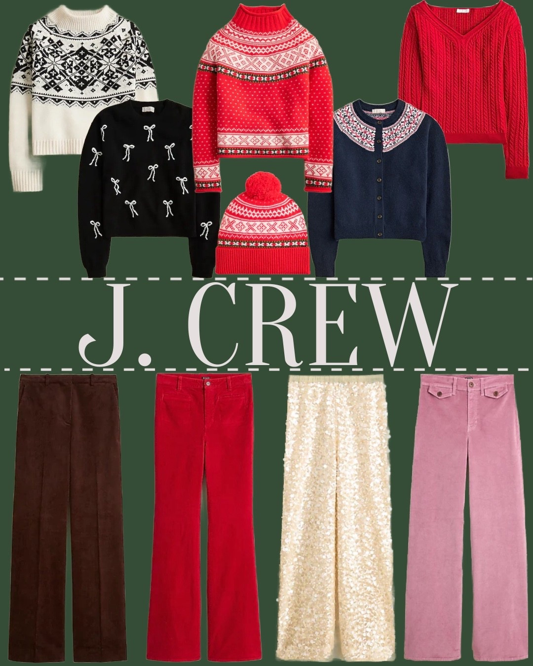 J.Crew sale

Valentine’s Day, Christmas outfit, holiday style, holiday outfit inspo, festive style, holiday look, Christmas party outfit, Christmas sweater, Christmas dress

#LTKGiftGuide #LTKHoliday #LTKSaleAlert