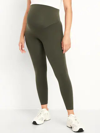 Maternity Full Panel StudioSmooth 7/8 Leggings | Old Navy (US)