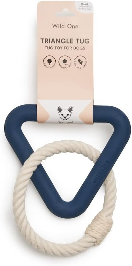 Wild One Triangle Tug Dog Toy for Medium and Large Breeds, Rope Toy, Durable for Average Chewers,... | Amazon (US)