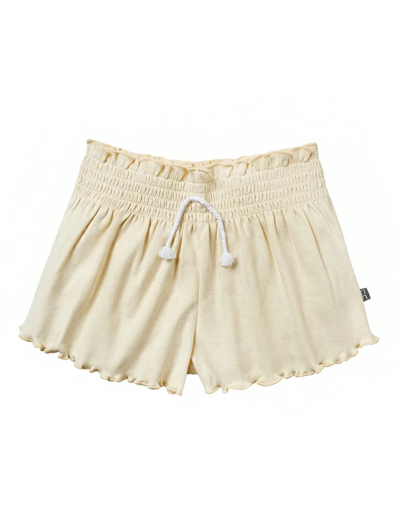 Modern Moments by Gerber Toddler Girl Organic Smocked Wide Leg Short, Sizes 12M-5T | Walmart (US)