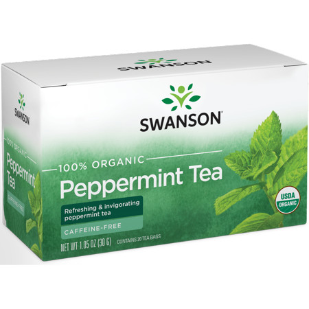 Swanson 100% Organic Peppermint Tea 20 Sachets | Walmart (US)