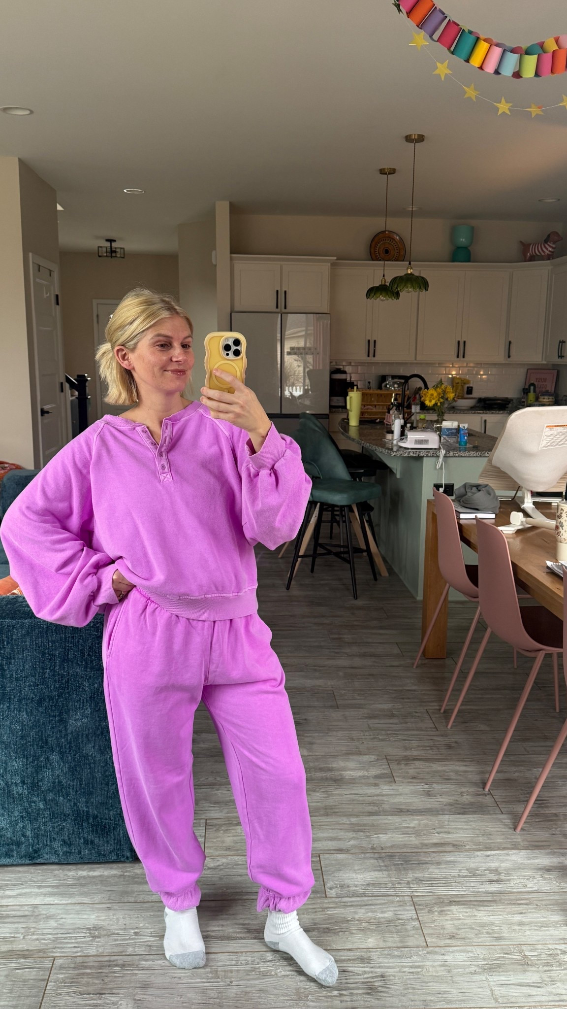 I sized up to a xl in the top & I’m 5’2, 120 pounds!! tts bottoms, small 

#LTKSaleAlert #LTKootd