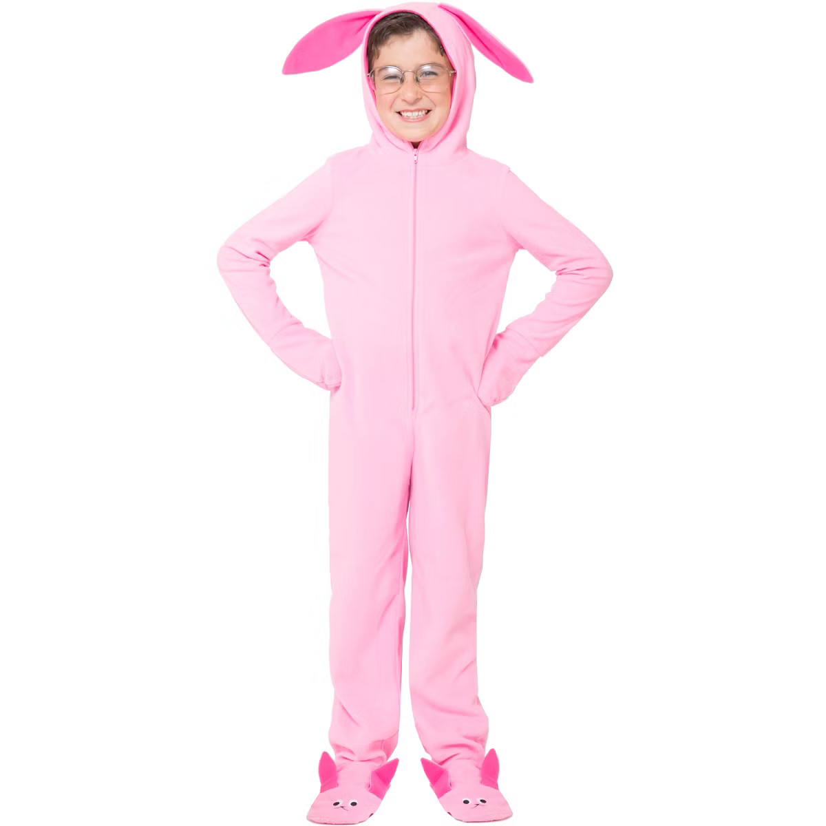 A Christmas Story Family Pajamas Ralphie Pink Bunny Matching Onesie Pink | Target