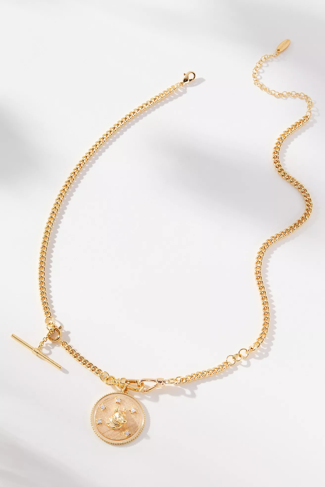 Dog Coin Crystal Necklace | Anthropologie (US)
