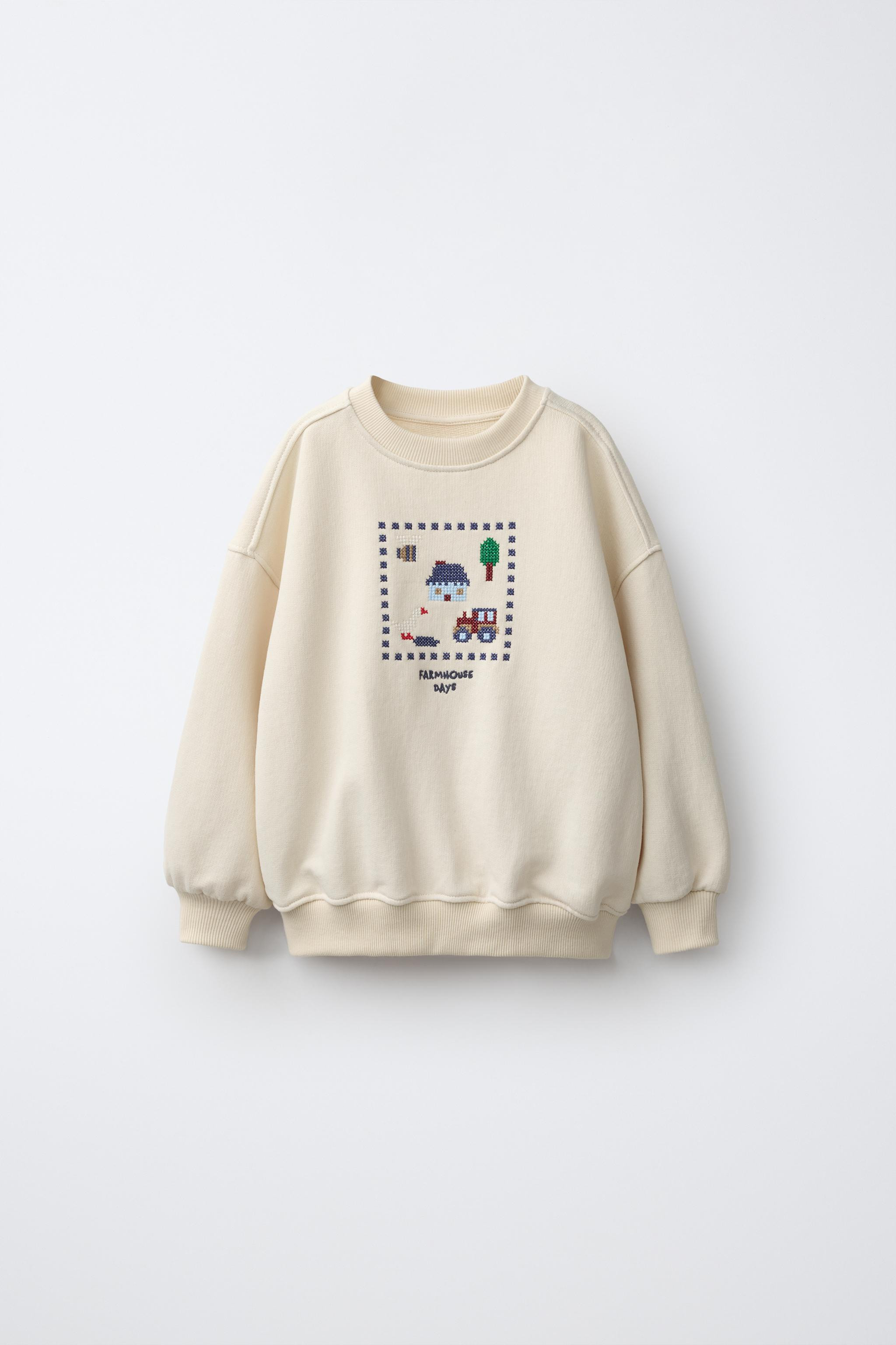 FARM EMBROIDERY SWEATSHIRT | Zara US