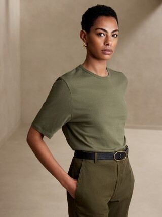 Cotton Relaxed T-Shirt | Banana Republic Factory