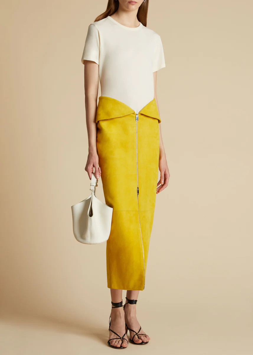 The Emmylou T-Shirt in Cream Jersey | Khaite