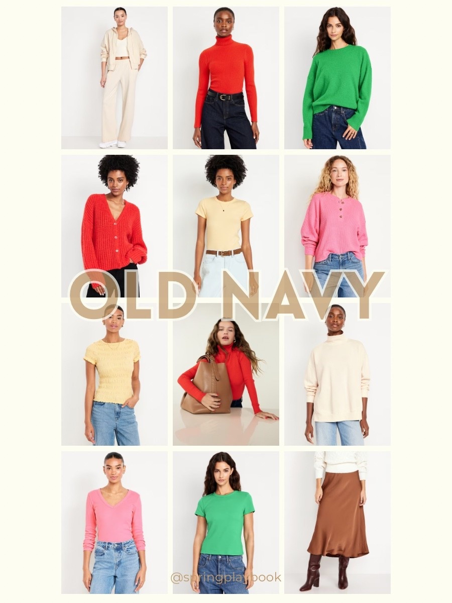 Fall styles for Springs, from Old Navy!

Green & red are best for Warm & Clear
Pink looks best for Clear & Light
Yellow looks best for Light

#createdcolorful #createdcolorfulspring #hocspring #tcispring #tcilightspring #pcaspring #lightspring #warmspring #truespring #brightspring #clearspring #paintboxspring #bluespring

#LTKOver40 #LTKSeasonal #LTKSaleAlert
