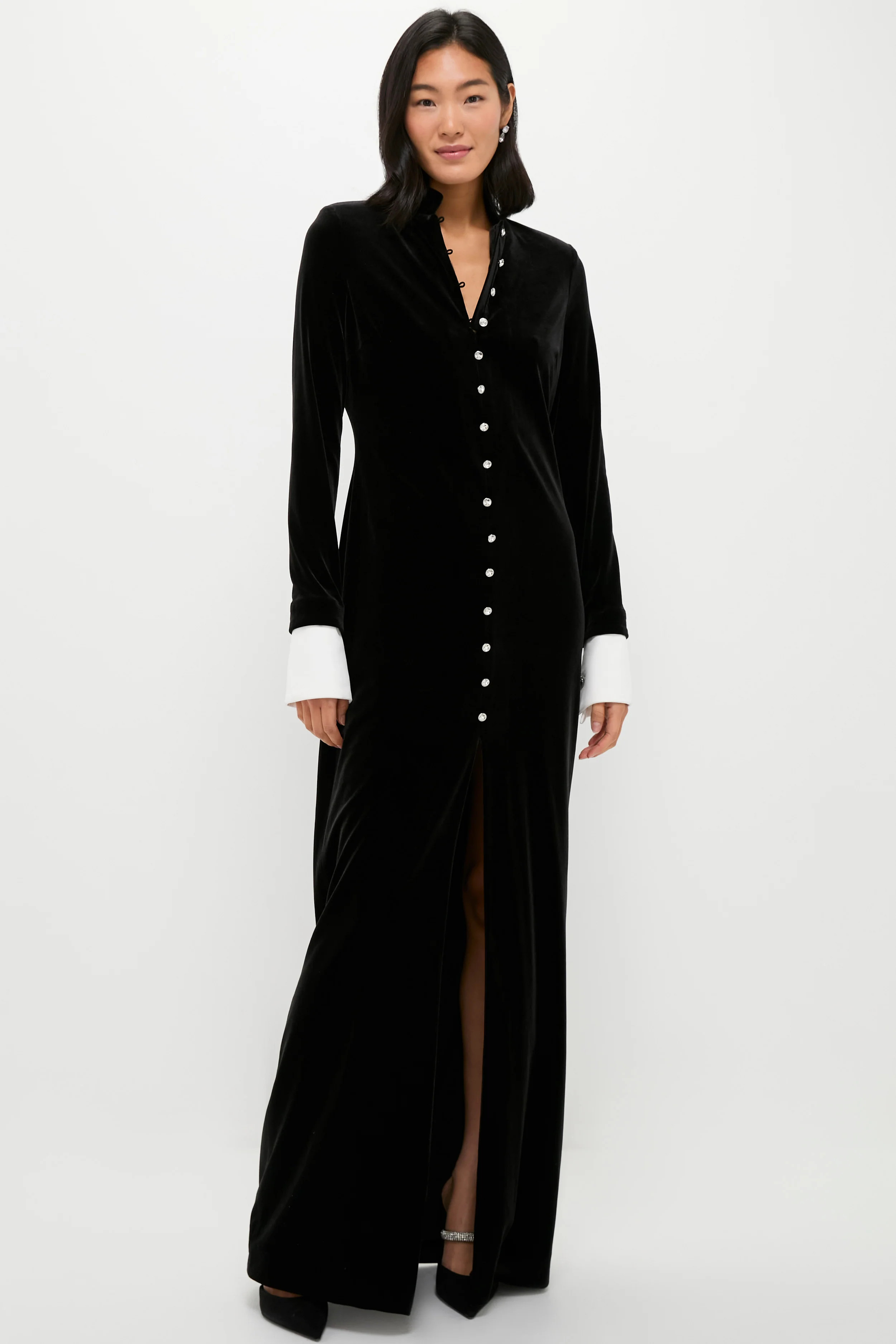 Black Velvet Loretta Dress | Tuckernuck (US)
