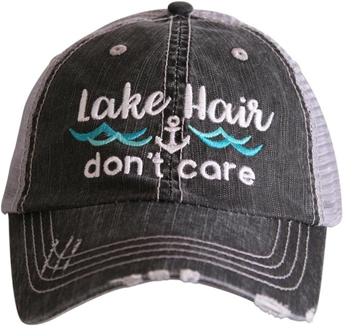 KATYDID Lake Hair Don't Care Baseball Cap - Trucker Hat for Women - Stylish Cute Sun Hat | Amazon (US)