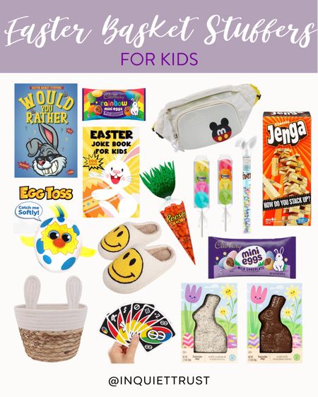 Add books, food, and games for your kids' Easter basket!

#mompicks #easterbasketfillers #kidstoys #easterfinds #easterchocolate

#LTKunder50 #LTKFind #LTKkids