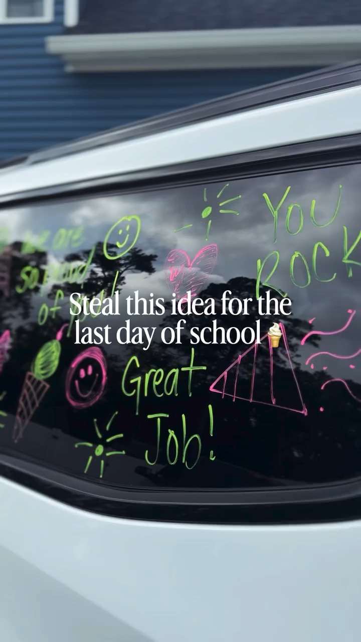 SAVE THIS | Make the last car loop of the school year special for by decorating the windows and surprising them with a treat. I got almond milk Frappuccinos & added rainbow alphabet sprinkles for a little razzle dazzle! BRING ON THE SUMMER FUN 🥳

Comment SHOP below to receive a DM with the link to this post on my LTK ⬇ https://liketk.it/5gdzp #ltkkids