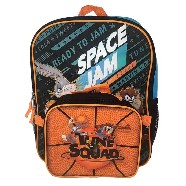Space Jam - Space Jam 16" Backpack and Detachable Insulated Lunch Bag Looney Tunes 2Pc Set - Walm... | Walmart (US)