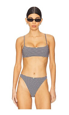 Tularosa Lolly Top in Black Gingham from Revolve.com | Revolve Clothing (Global)