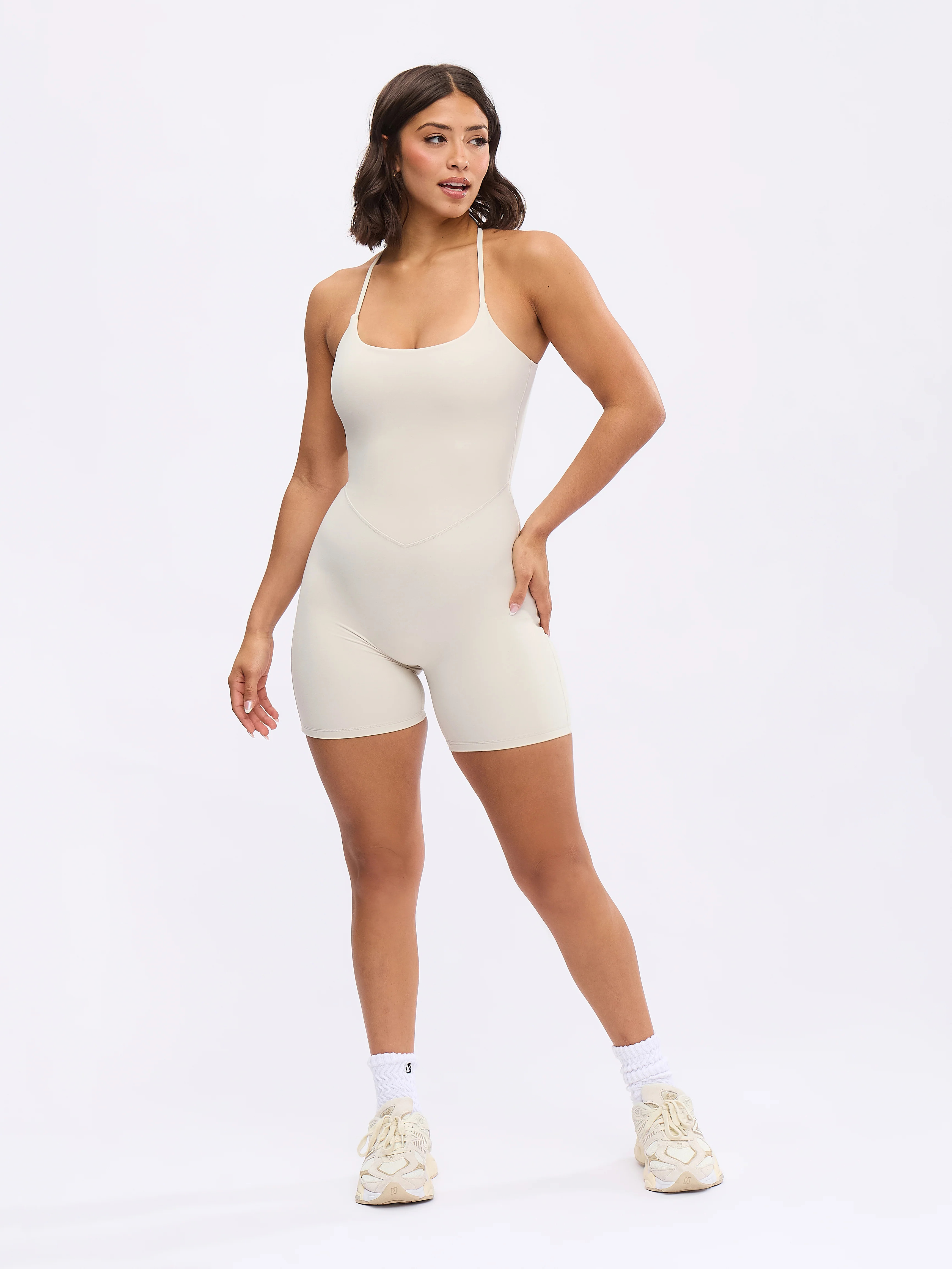 Legacy Bodysuit 6" - Bone XL | Buffbunny