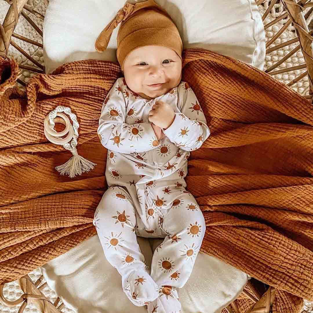 Desert Suns Zipper Footie* | Caden Lane