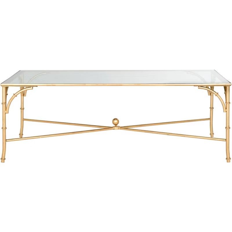 Maurice Coffee Table - Gold/Glass - Safavieh. | Target