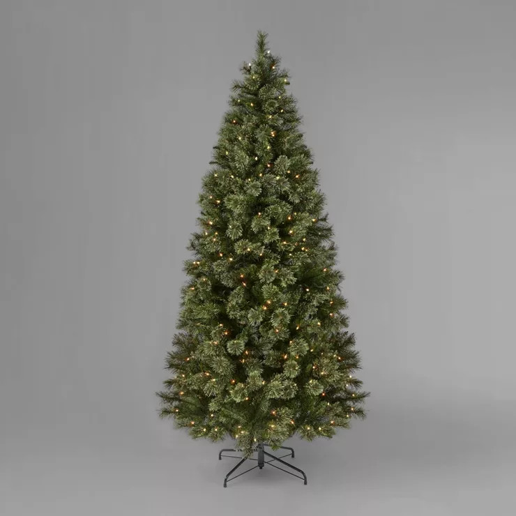 7ft Pre-Lit Cashmere Artificial Christmas Tree Clear Lights - Wondershop™ | Target