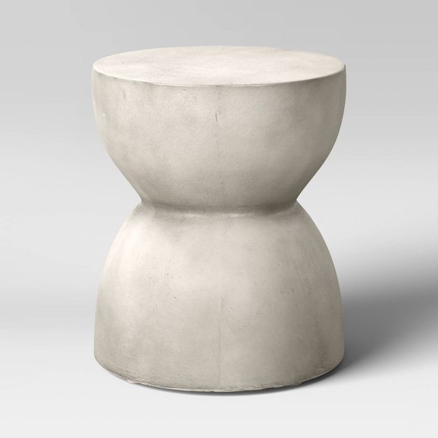 Faux Stone Hourglass Shaped Patio Accent Table - Project 62&#8482; | Target