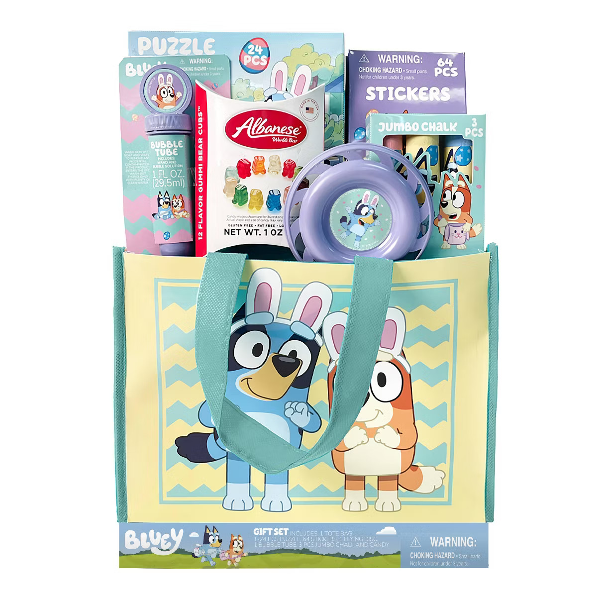 MegaToys Bluey Prefilled Easter Tote Gift Set - 16oz | Target