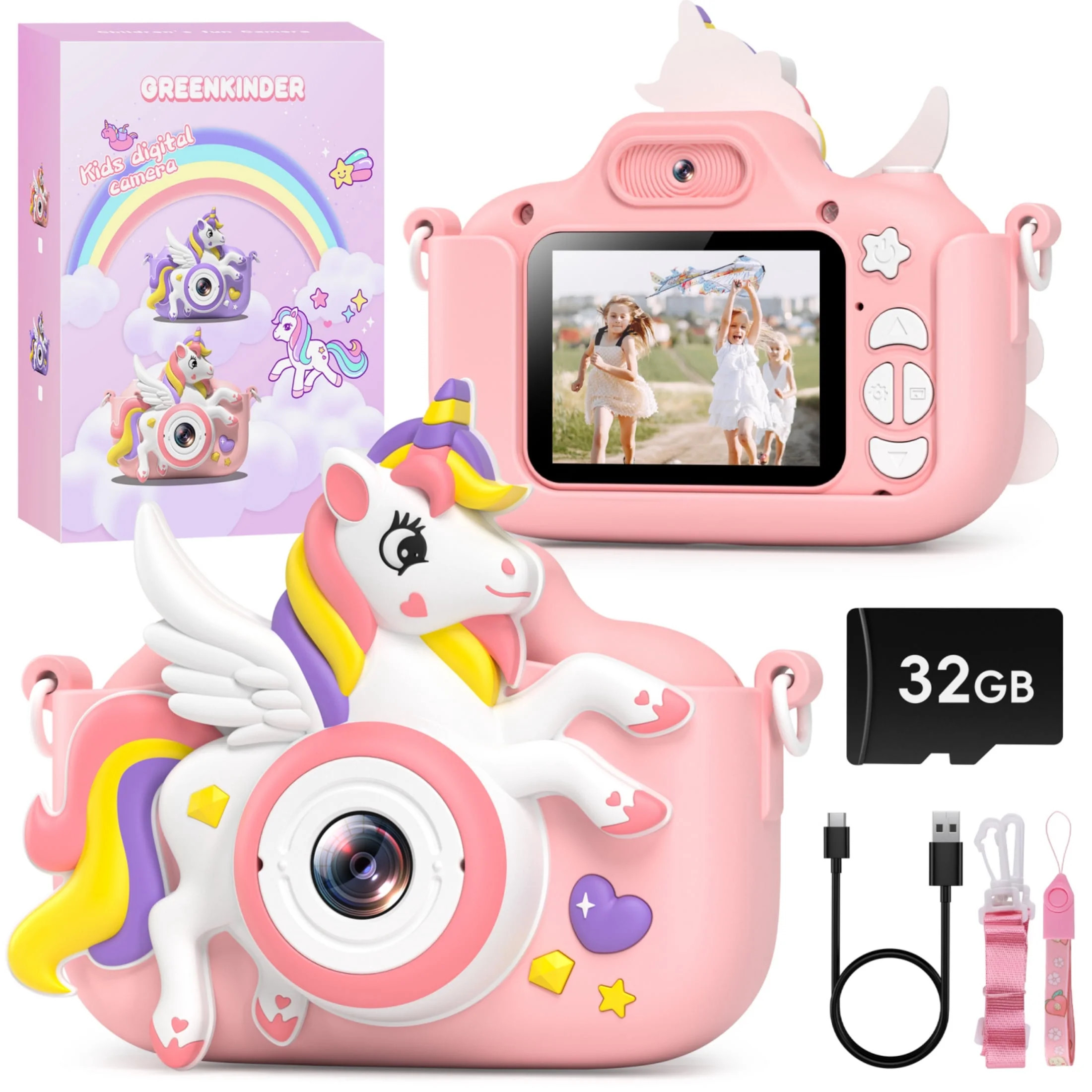 Gofunly Kids Camera, 1080P Toy Digital Video Camera, Toddler Camera for Girls 3-12 Years Best Bir... | Walmart (US)