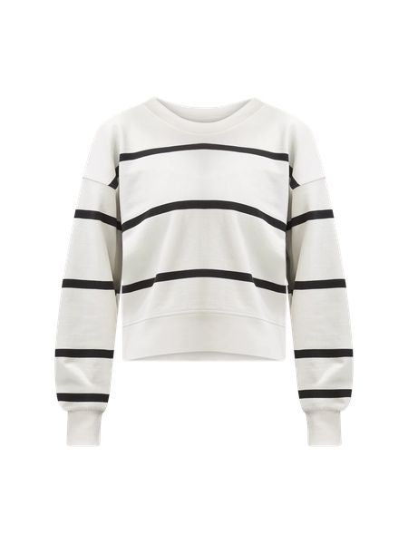 Perfectly Oversized Cropped Crew *Stripe | Women's Hoodies & Sweatshirts | lululemon | Lululemon (US)