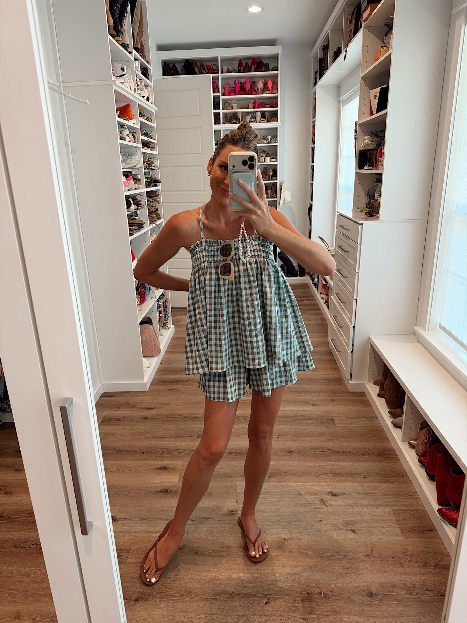In a small set, sandals, sunglasses and accessories- fits tts.

#LTKootd #LTKgrwm #LTKSeasonal