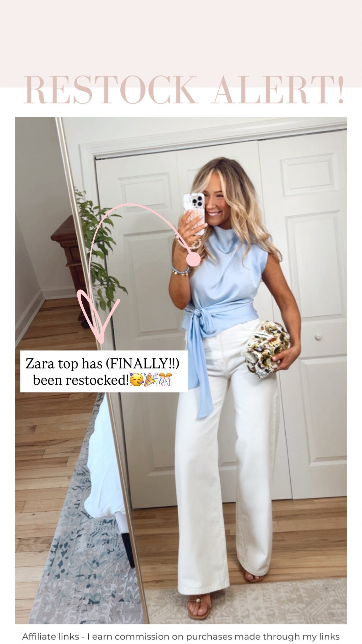 Affiliate links - I earn commission on purchases made through my links

Zara summer top has been restocked!🏃🏼‍♀️💨💨