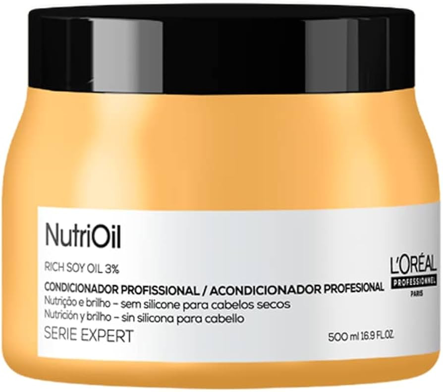 L'Oreal Professionnel Paris Máscara de tratamento NutriOil para nutrição e brilho, enriquecido... | Amazon (BR)