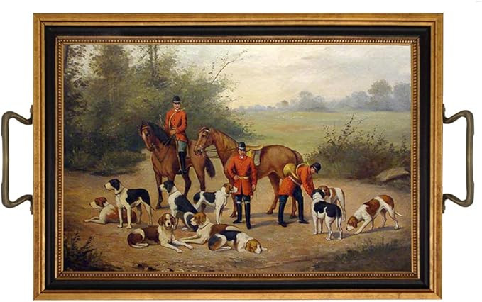 Ready for The Hunt Equestrian Decorative Tray English Country Fox Hunt Antique Style Decor | Amazon (US)