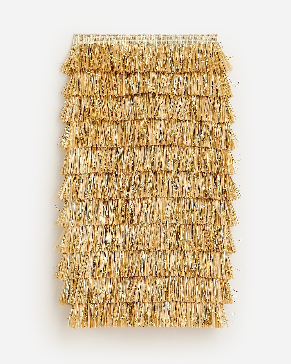 Collection gold-fringe skirt | J. Crew US