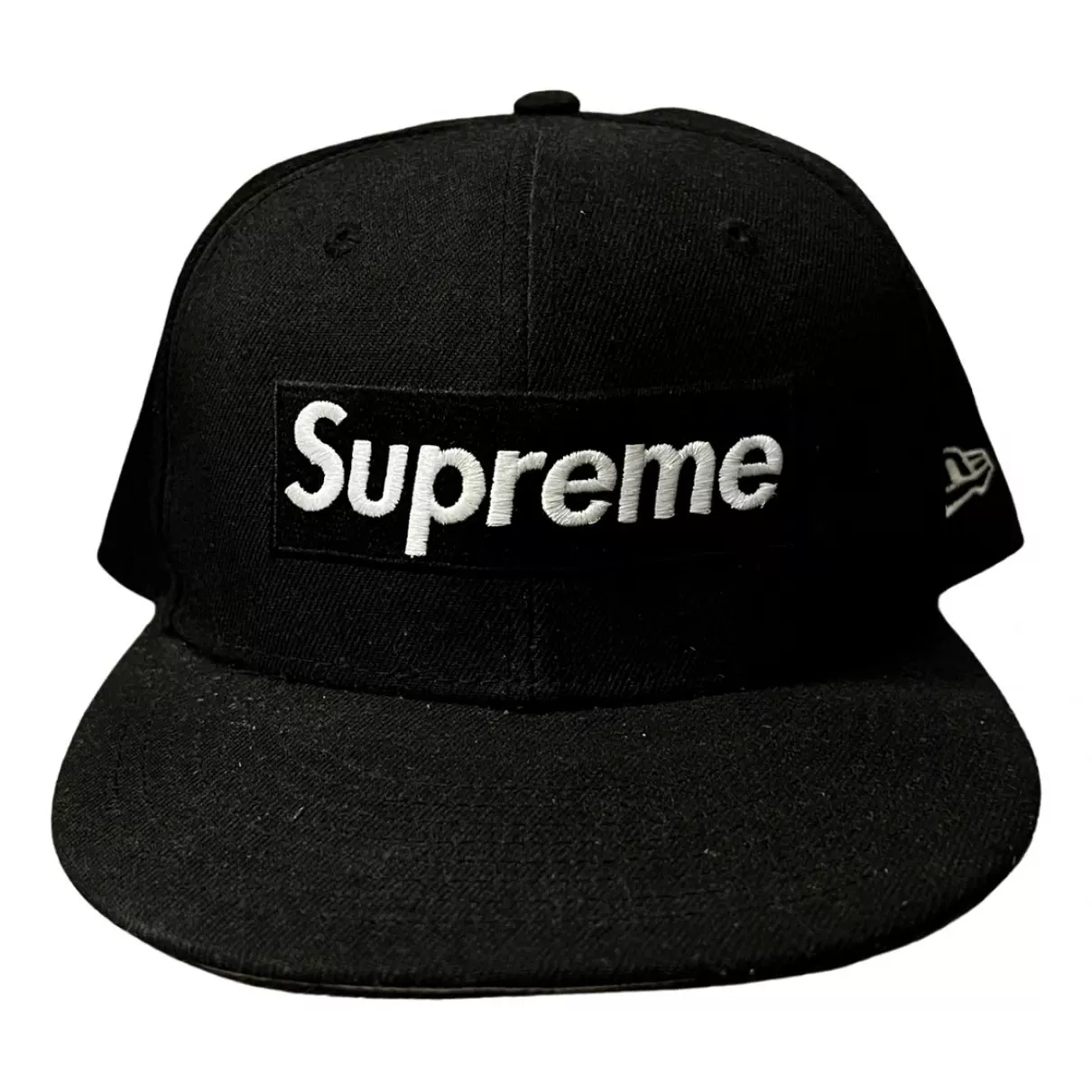 Supreme Worldwide Box Logo New Era Hat Black