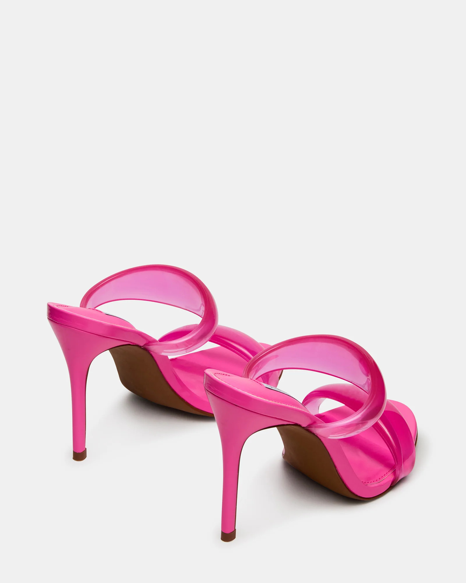 SATURN Jelly Pink Stiletto Mule Women's Heel | Steve Madden (US)