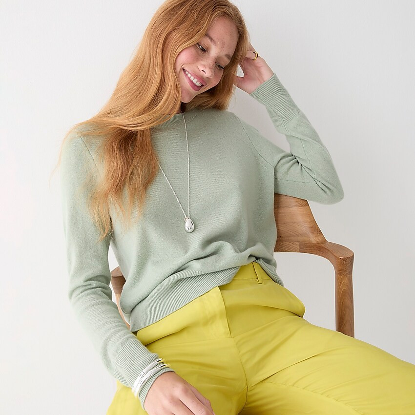 Cashmere classic-fit crewneck sweater | J. Crew US