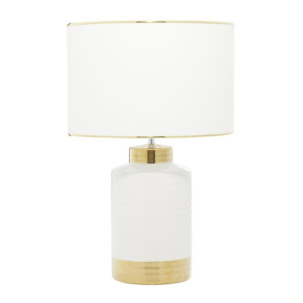 CosmoLiving by Cosmopolitan Gold Table Lamp with Shade, 23"H | Walmart (US)