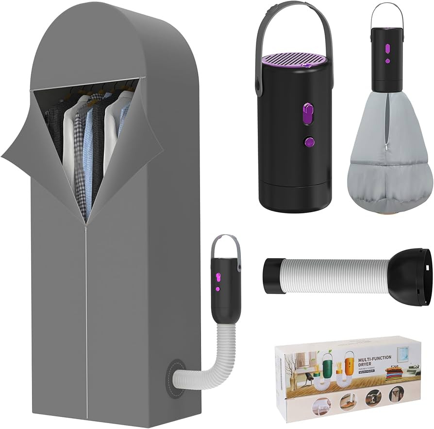 Portable Clothes Dryer - Compact Dryer for Travel, RV, Apartment, Home Detachable Mini Drying Mac... | Amazon (US)