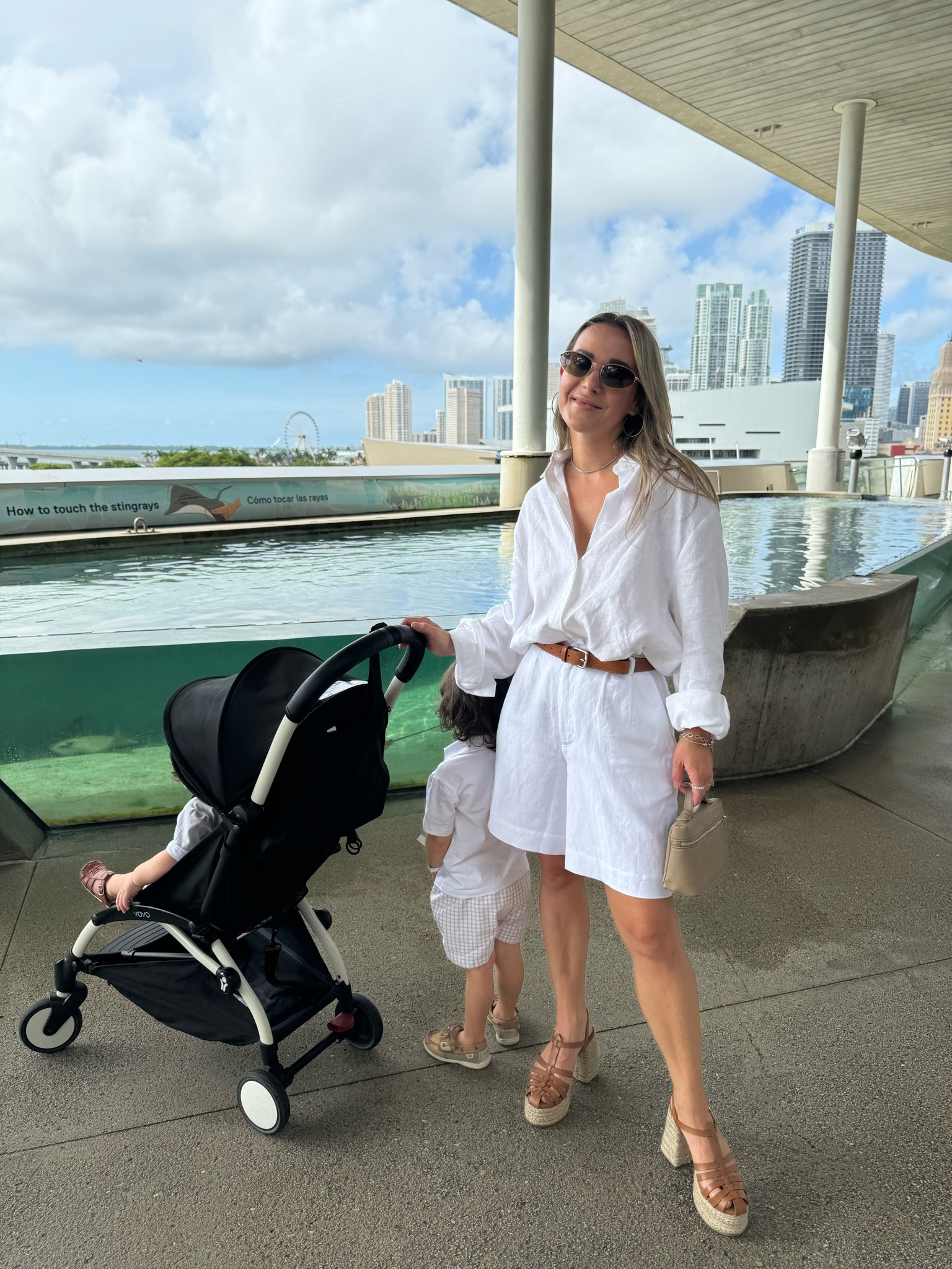 Summer outfit idea: white linen shirt paired with white linen shorts. Paired with a brown belt & brown espadrilles.

Linen is seatbelt tested so this is how it looks after I was in the car. 

Linen is also a great fabric to wear in the heat because it’s breathable. 

Mom outfit, mom shorts, Bermuda shorts, white linen shirt, European summer outfit, vacation outfit. 

#LTKStyleTip #LTKShoeCrush #LTKTravel