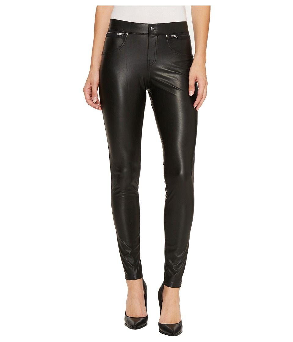 HUE - Leatherette Leggings (Black) Women's Casual Pants | Zappos