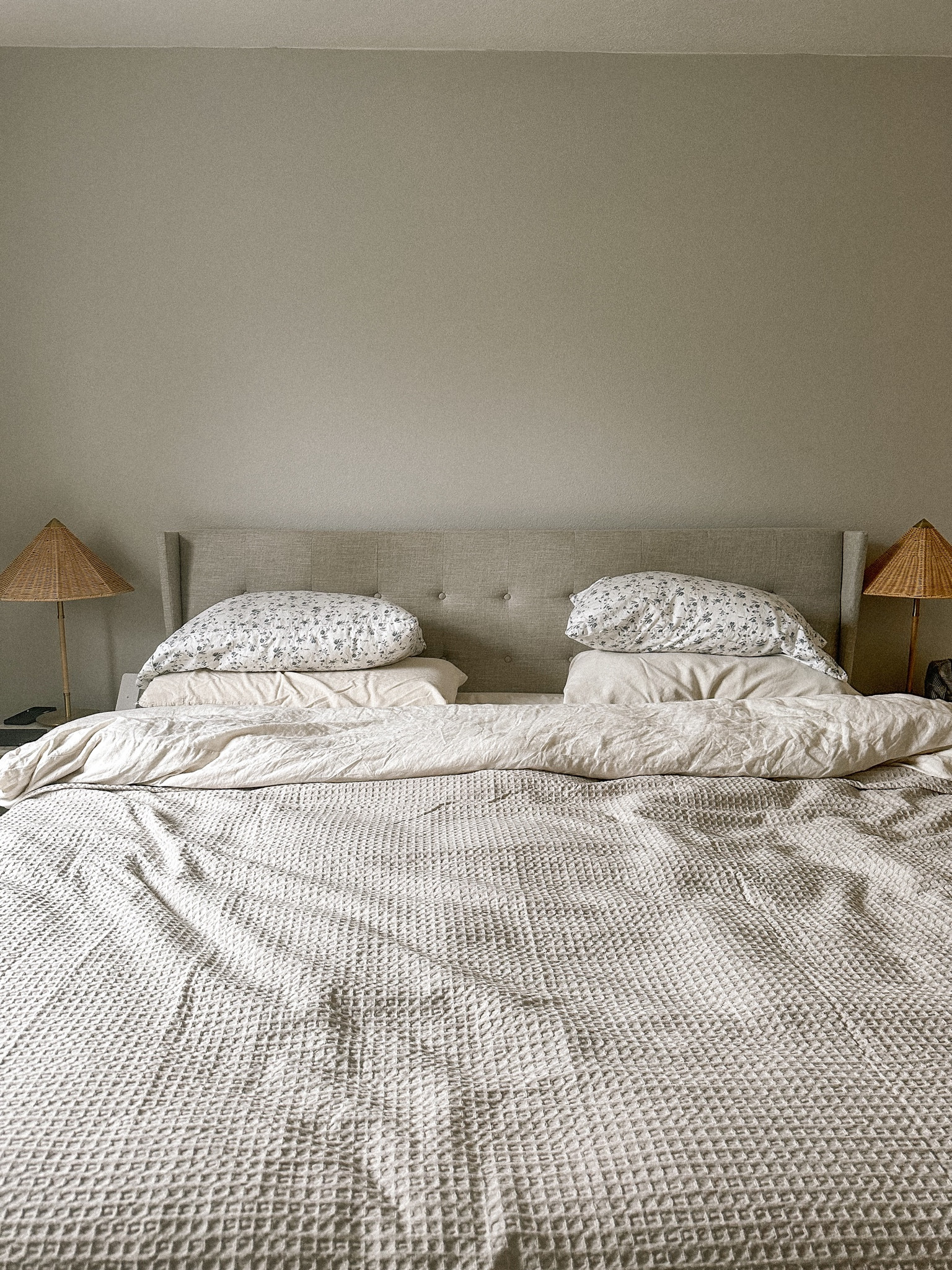 The perfect neutral bedding for your home. The coziest linen duvet and beautiful waffle knit blanket that is on sale! Makes the perfect look for your primary bedroom or guest bed room. 

#LTKsalealert #LTKSpringSale #LTKhome