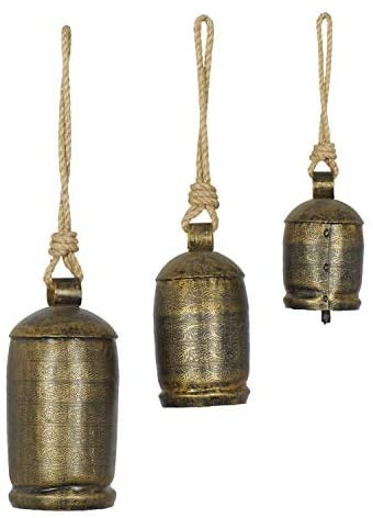 Deco 79 26718 3-Piece Metal Rope Animal Bell Set | Amazon (US)