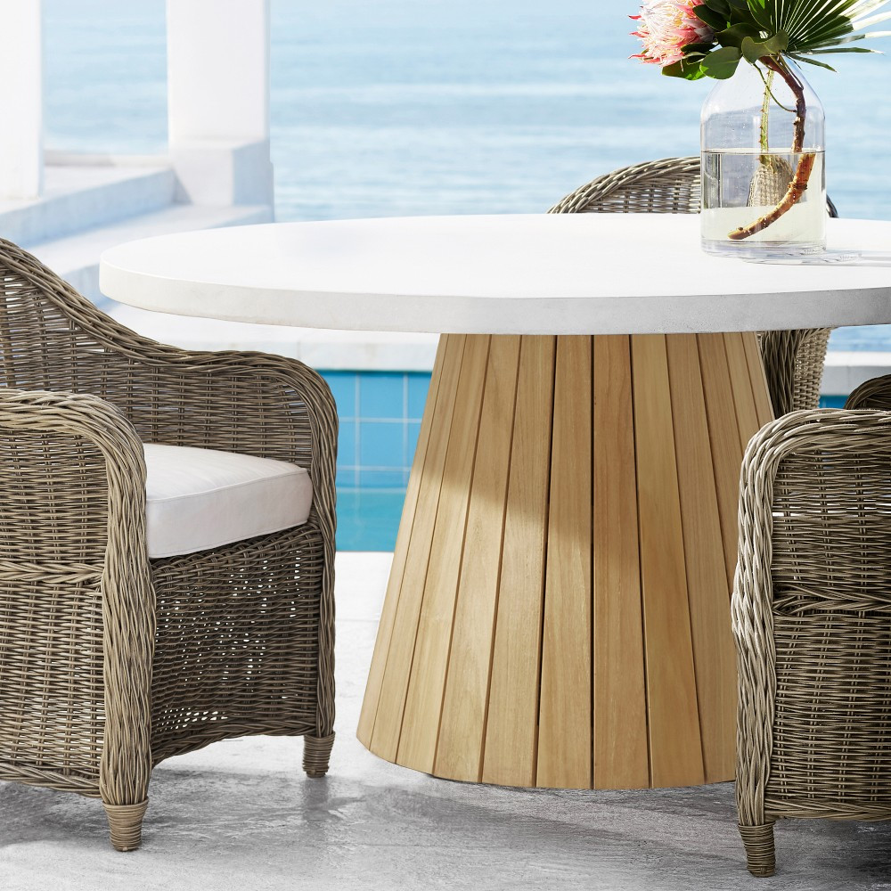 Balboa Round Fiberstone Dining Table (60") | Williams-Sonoma
