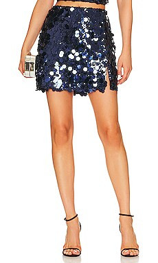 Amanda Uprichard Dale Skirt in Ink from Revolve.com | Revolve Clothing (Global)