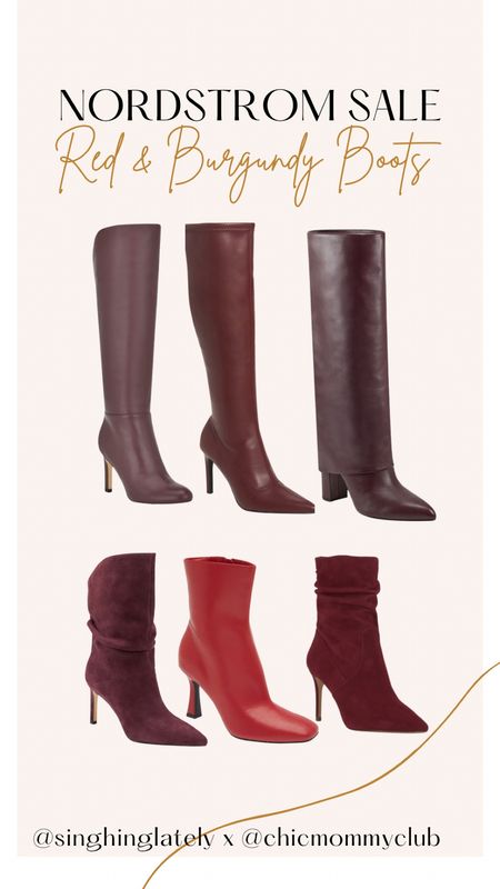 My boot picks from the Nordstrom sale. Color of the season is red and these are perfection! 

Red boots, burgundy boots, Nordstrom sale, cherry red trend 

#LTKstyletip #LTKsalealert #LTKshoecrush