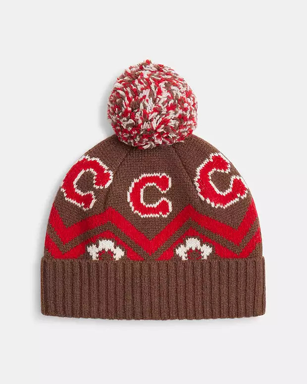 Fair Isle Print Knit Beanie$62.50(50% off)Comparable Value$125Color: Sable Multi | Coach Outlet US