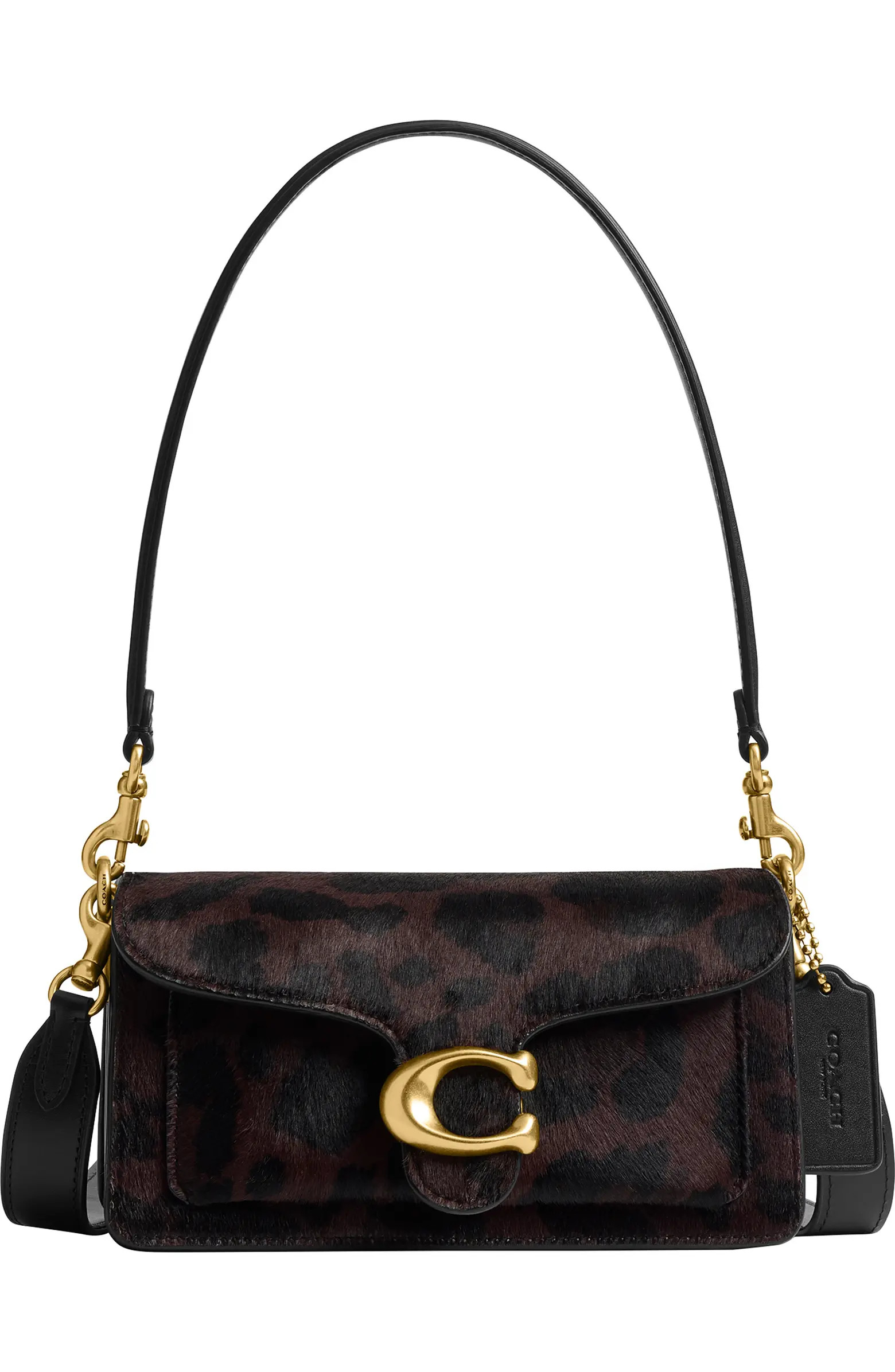 Tabby Leopard Genuine Calf Hair Shoulder Bag | Nordstrom