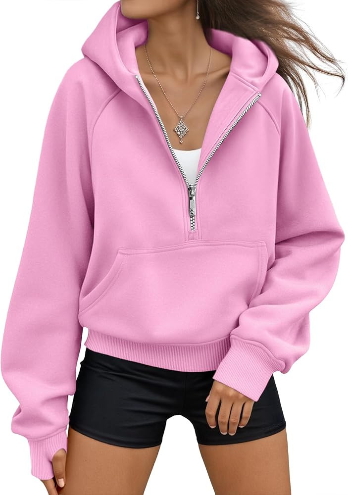 AUTOMET Womens Hoodies Fleece Fall Fashion Outfits Workout Sweatshirts Y2k Winter Zip Up Jackets ... | Amazon (US)